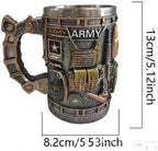 US army beer stein