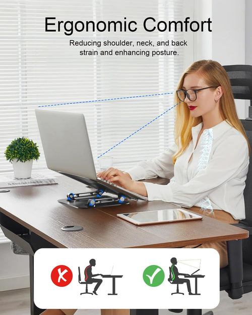 Adjustable laptop riser