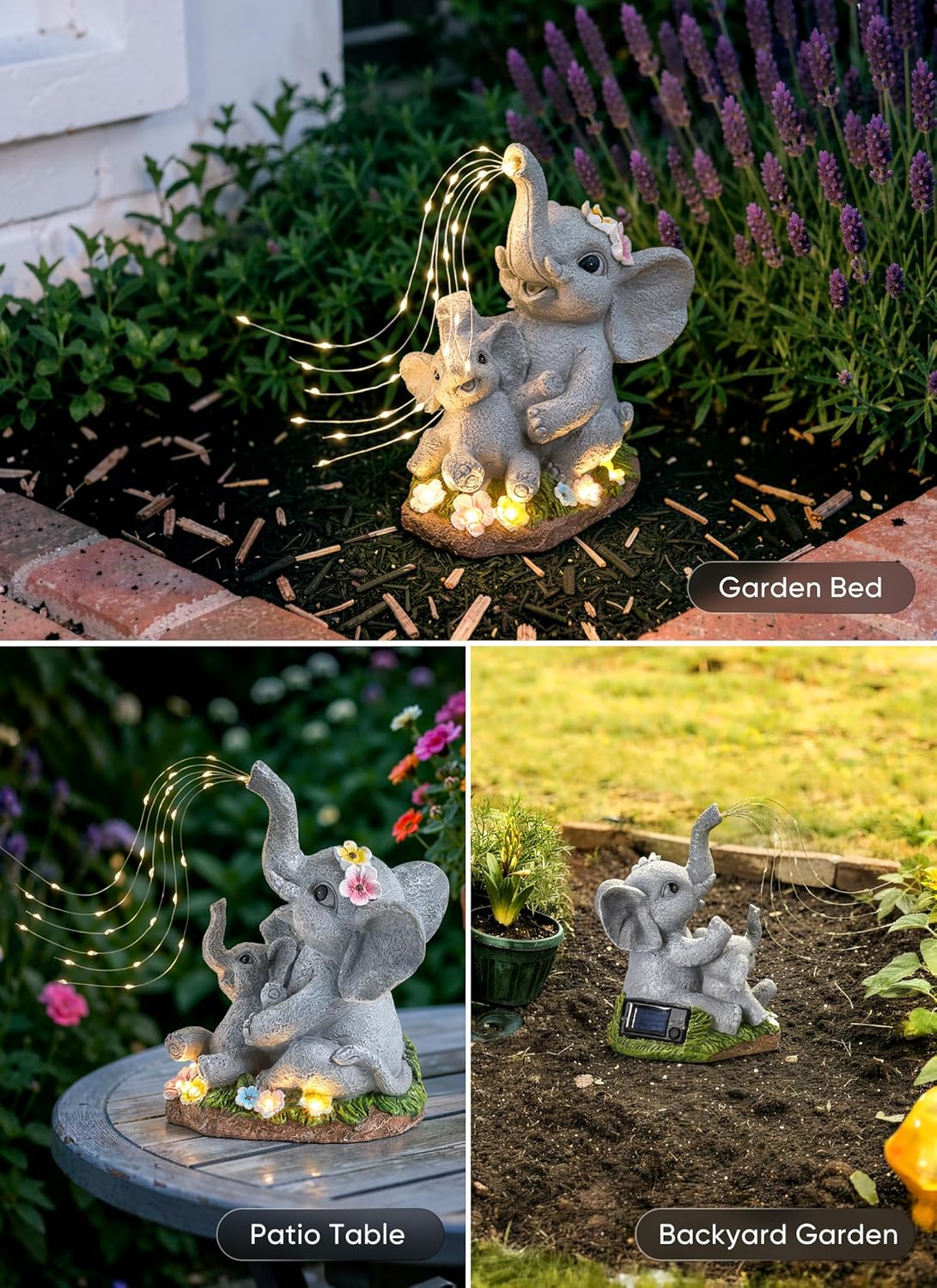 Outdoor elephant decor