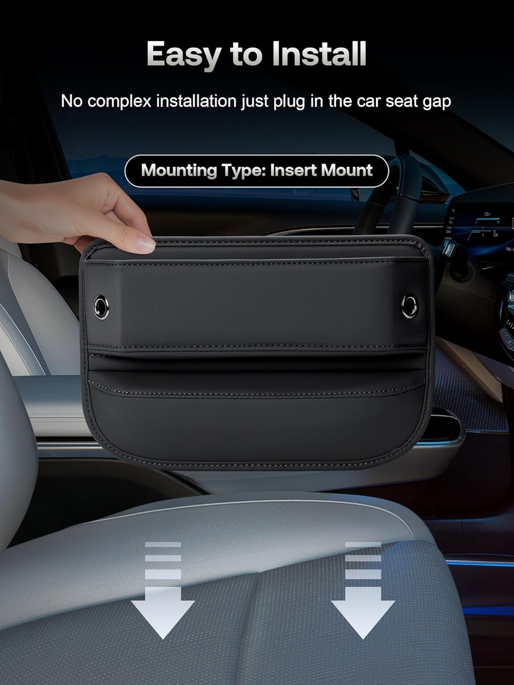 Car gap filler with charging hole