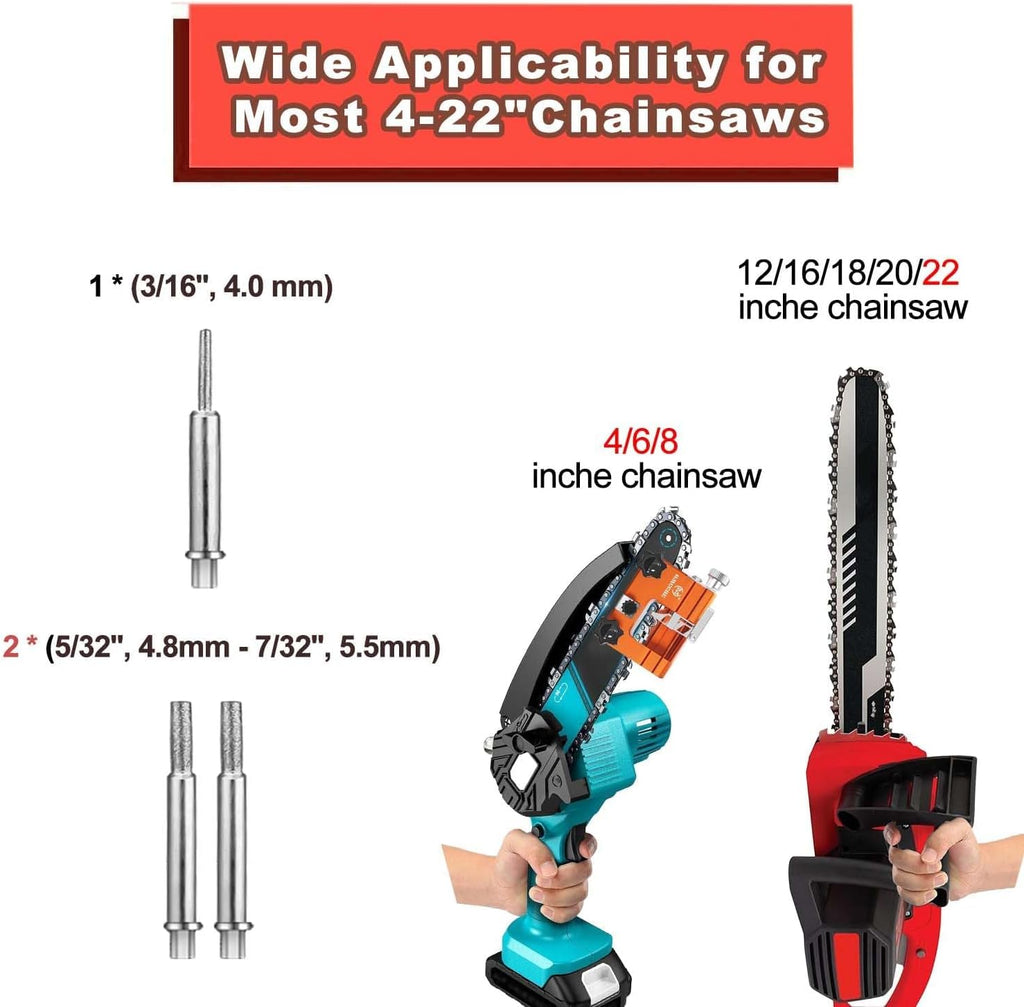 Portable chainsaw sharpener
