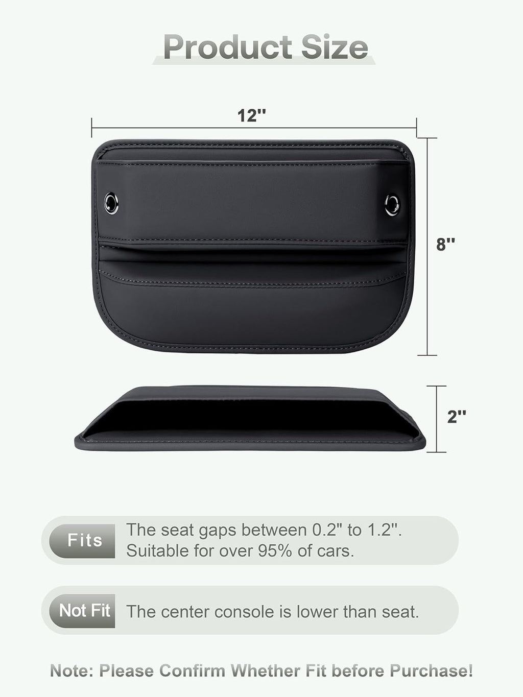 Seat crack storage pocket