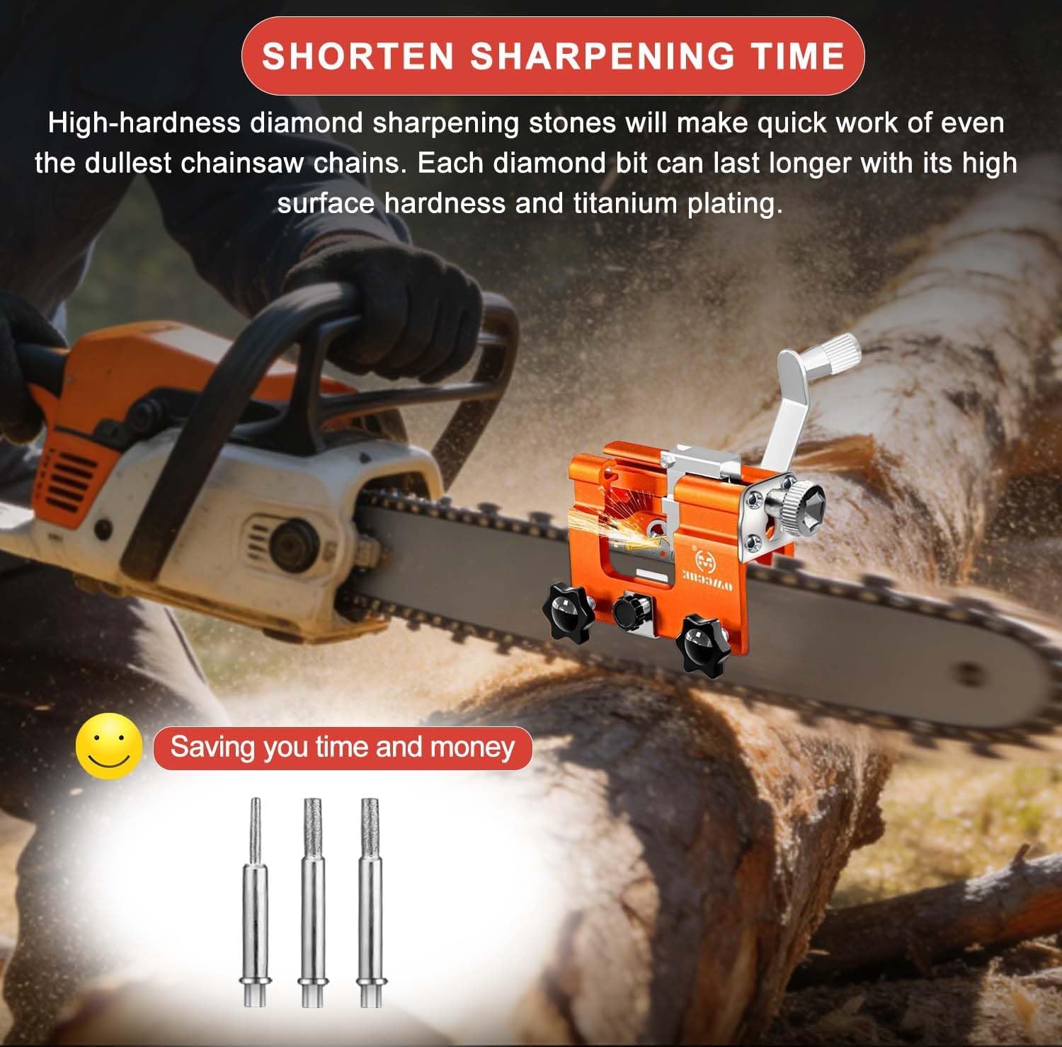 Chainsaw blade sharpener