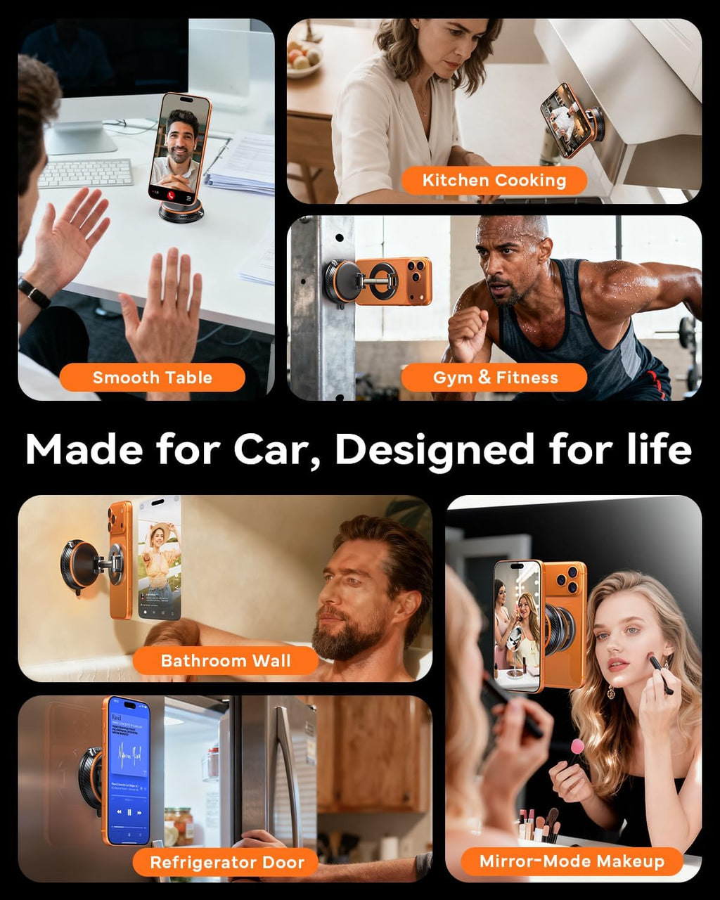 Carbon fiber MagSafe car mount
