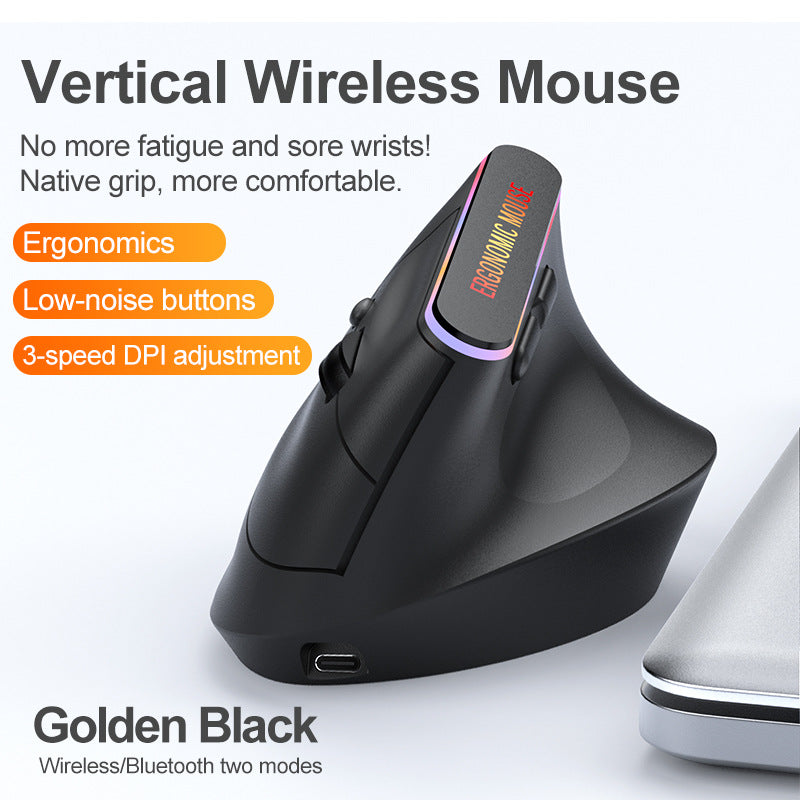 Bluetooth 5.2 vertical mouse