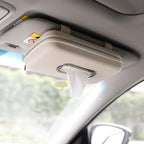 Car sun visor tissue holder