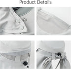 Sun hat with removable face cover
