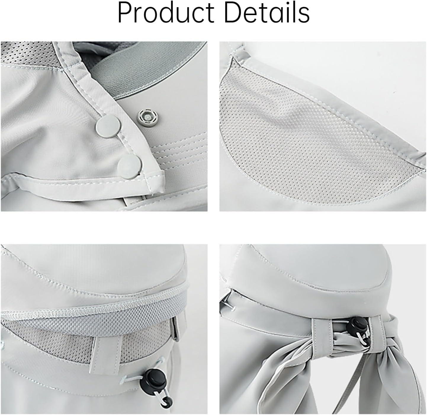 Sun hat with removable face cover