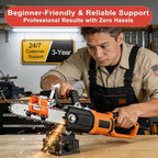 Hand crank chainsaw sharpener
