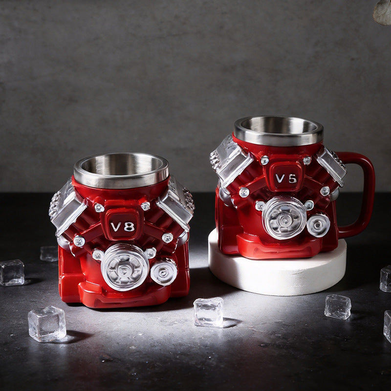 Piston coffee cup