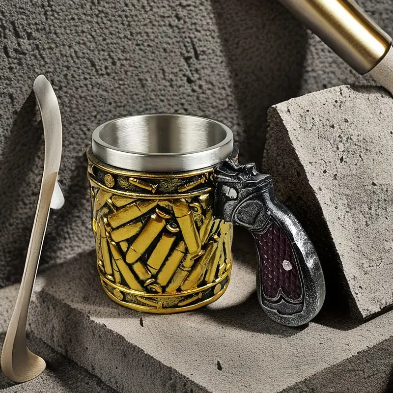 Stainless steel gun mug