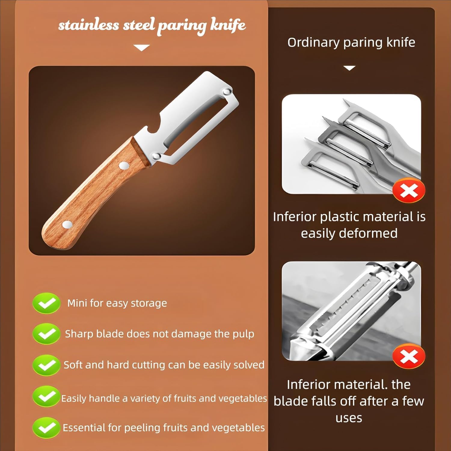 Stainless steel peeler