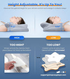 Contour pillow for neck pain