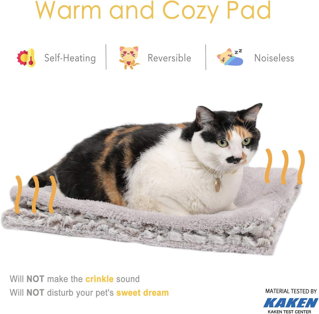 Self warming dog crate pad