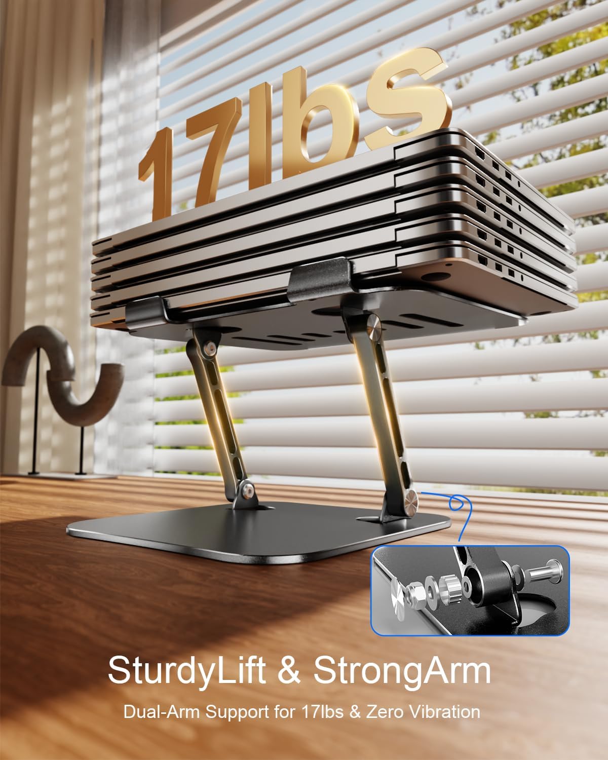 Desk laptop mount
