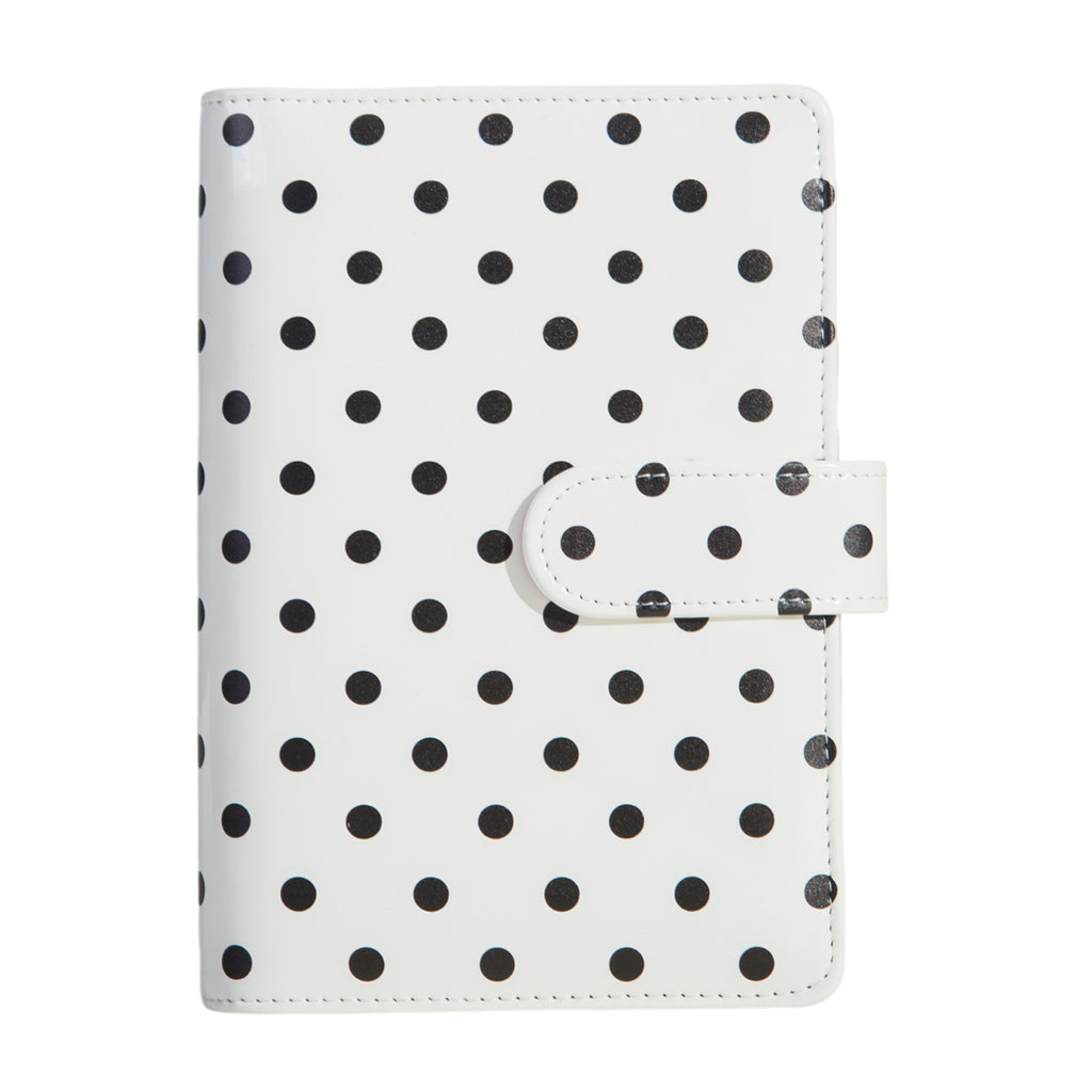 Patent leather binder cover