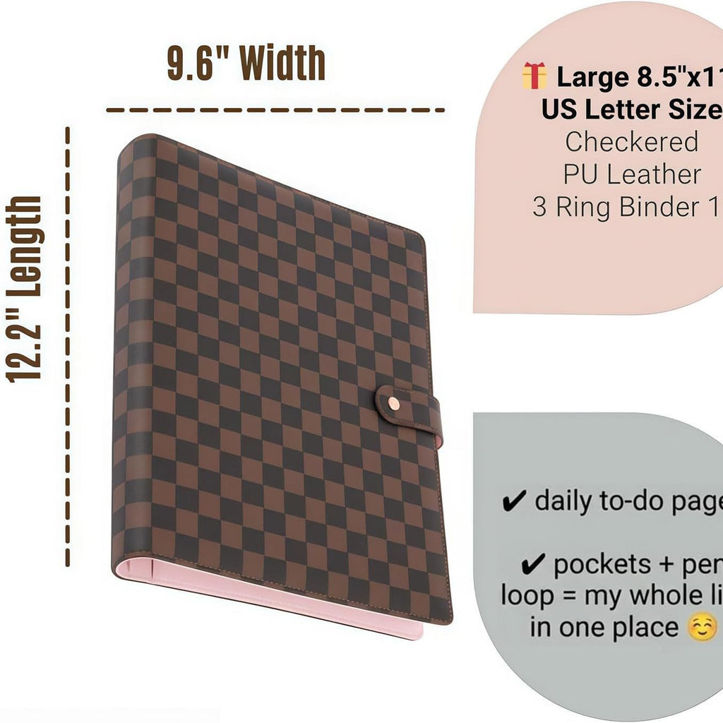 US letter sized binder