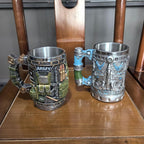 3D embossed military mug