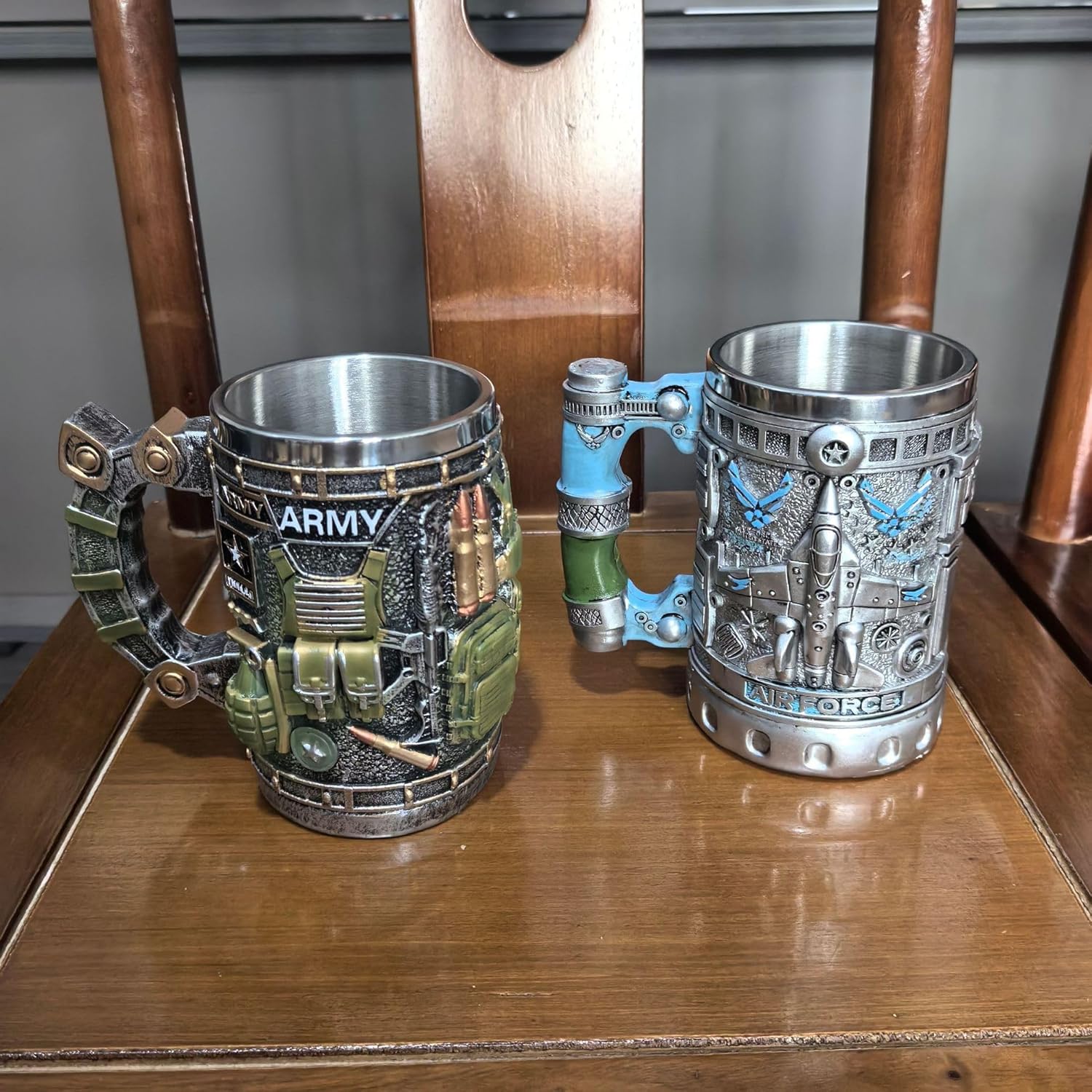 3D embossed military mug